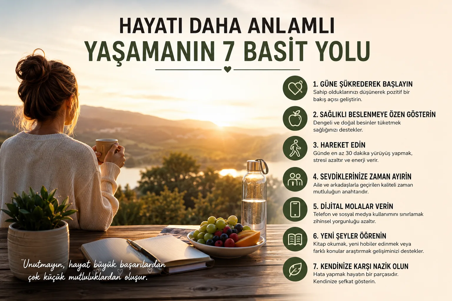Hayatı Daha Anlamlı Yaşamanın 7 Basit Yolu